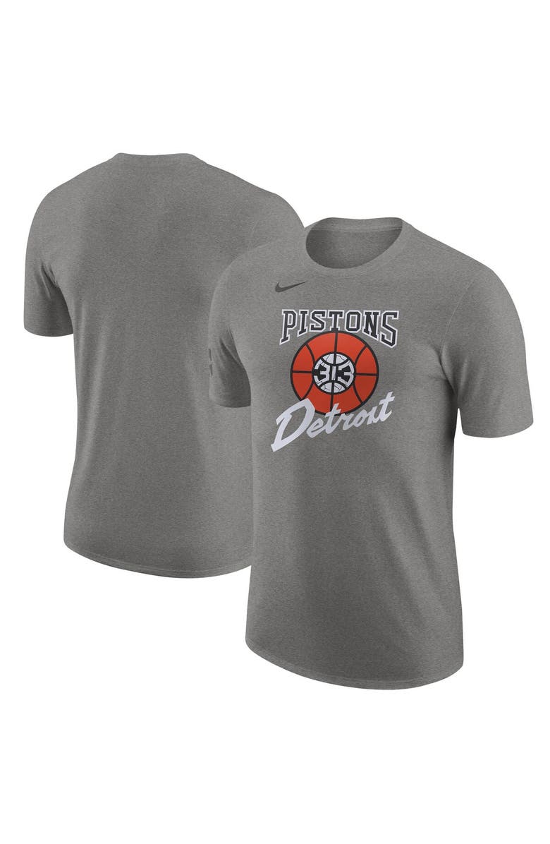 Nike Men's Nike Charcoal Detroit Pistons 2023/24 City Edition Essential Warmup T-Shirt, Alternate, color, 
