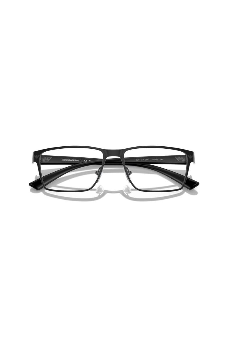Emporio Armani 53mm Rectangle optical glasses, Alternate, color, 