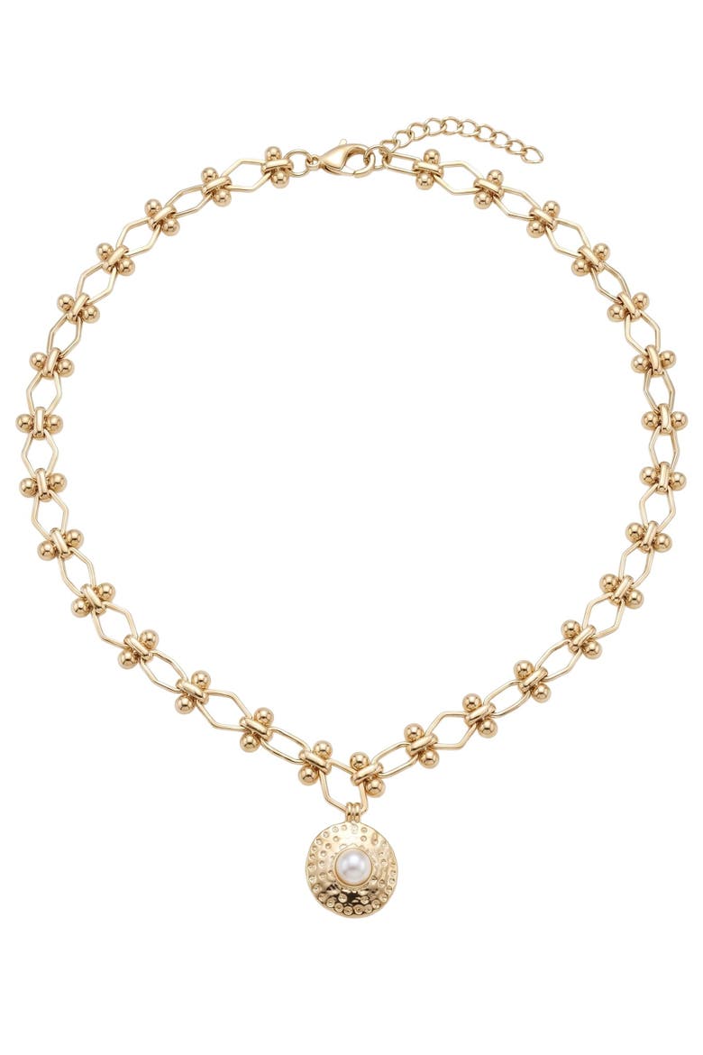 Sairs Link Charm Chain, Main, color, Gold