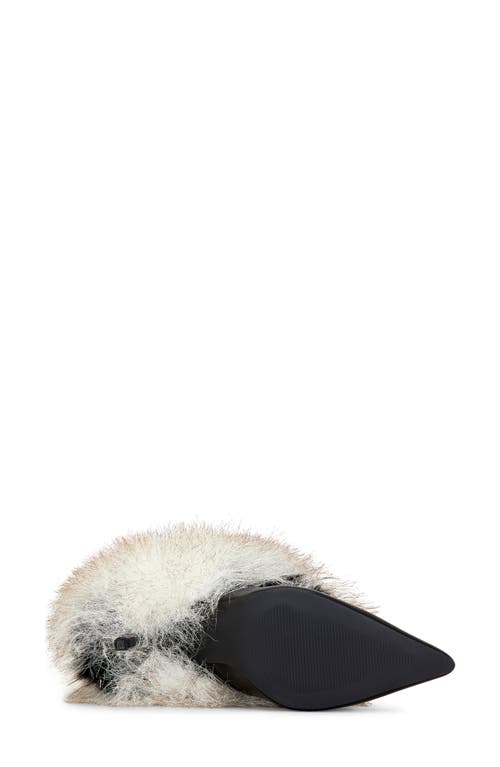 Azalea Wang Astrali Faux Fur Stiletto Bootie In Multi