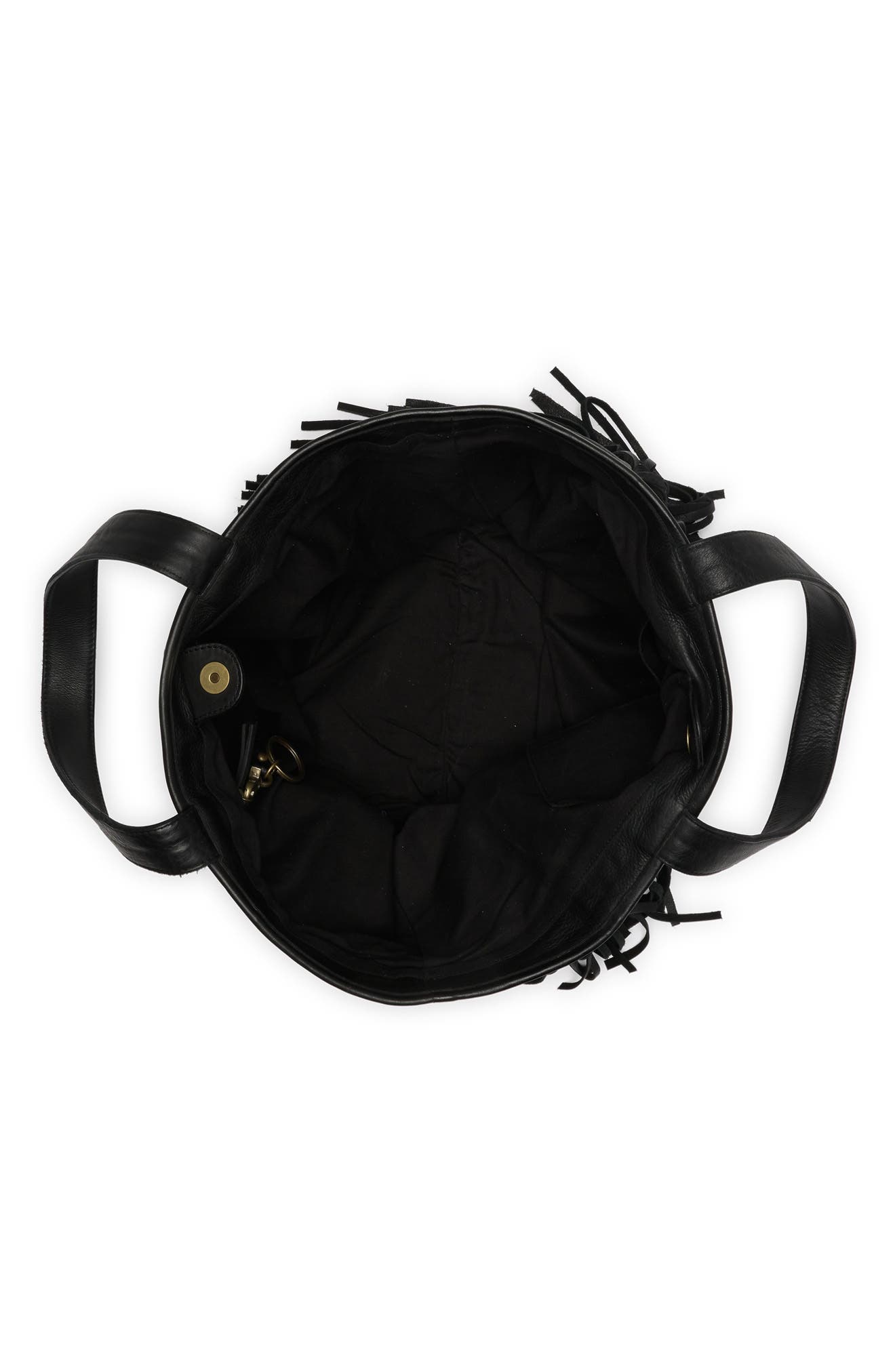 Frye Vivian Leather Fringe Tote Bag, Alternate, color, 