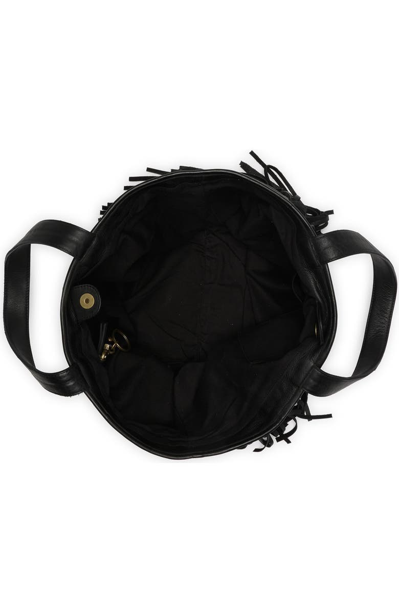 Frye Vivian Leather Fringe Tote Bag, Alternate, color,