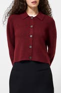 French Connection Ellie Collared Crop Cardigan