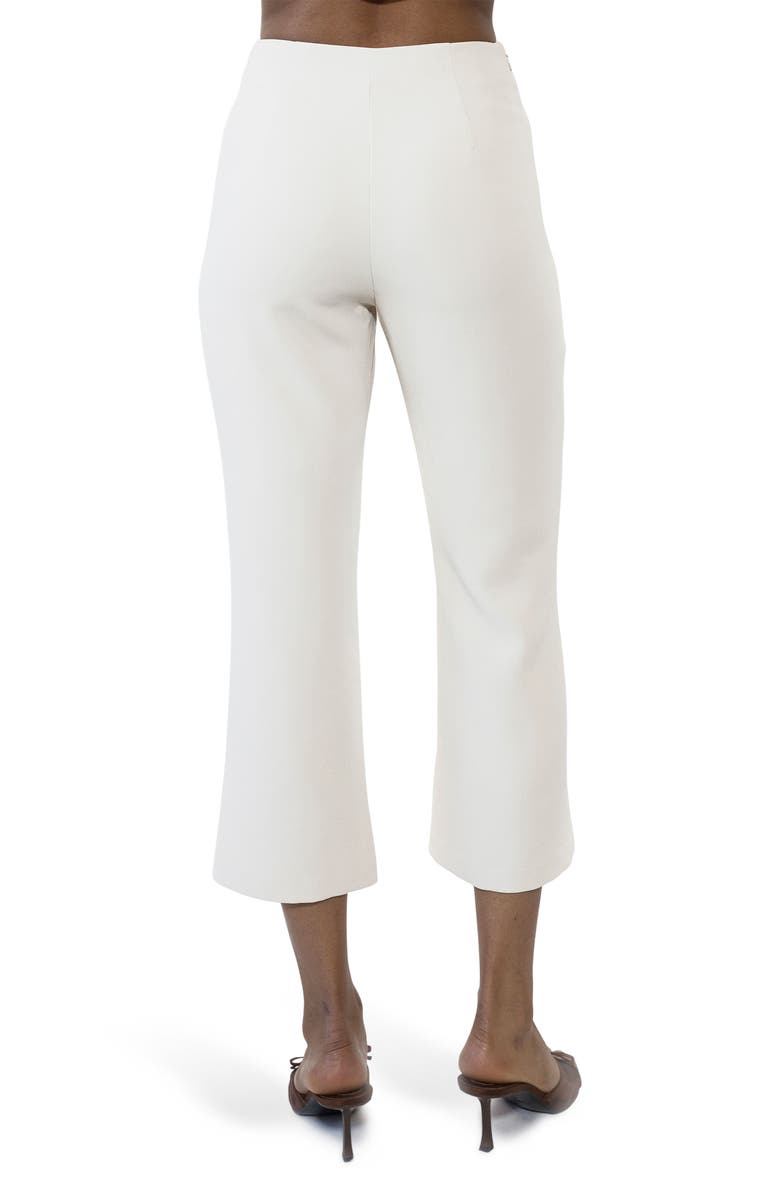 Alexia Admor Quinn Flared Cropped Pants, Alternate, color, Ivory