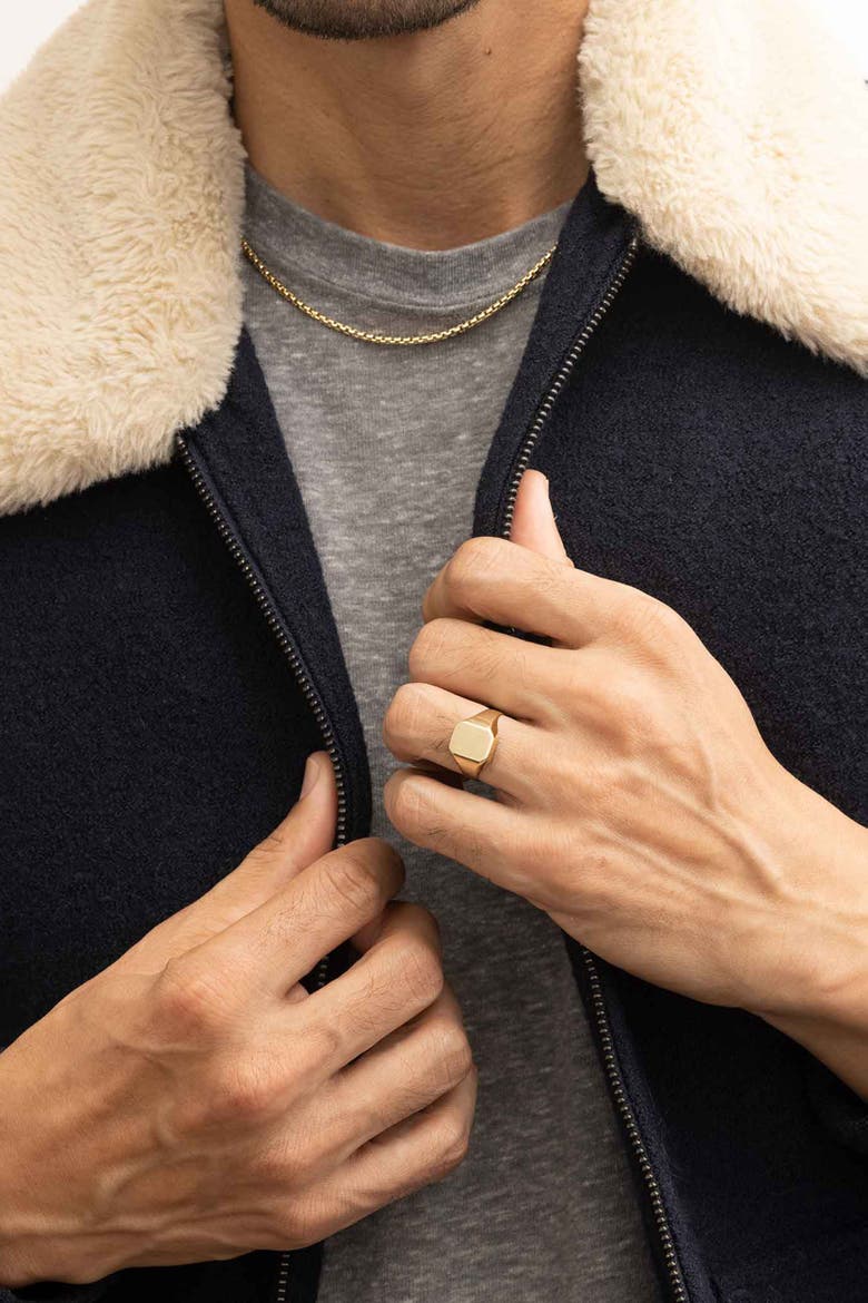 14K Gold Duke Signet Bold Ring, Alternate, color, Yellow Gold