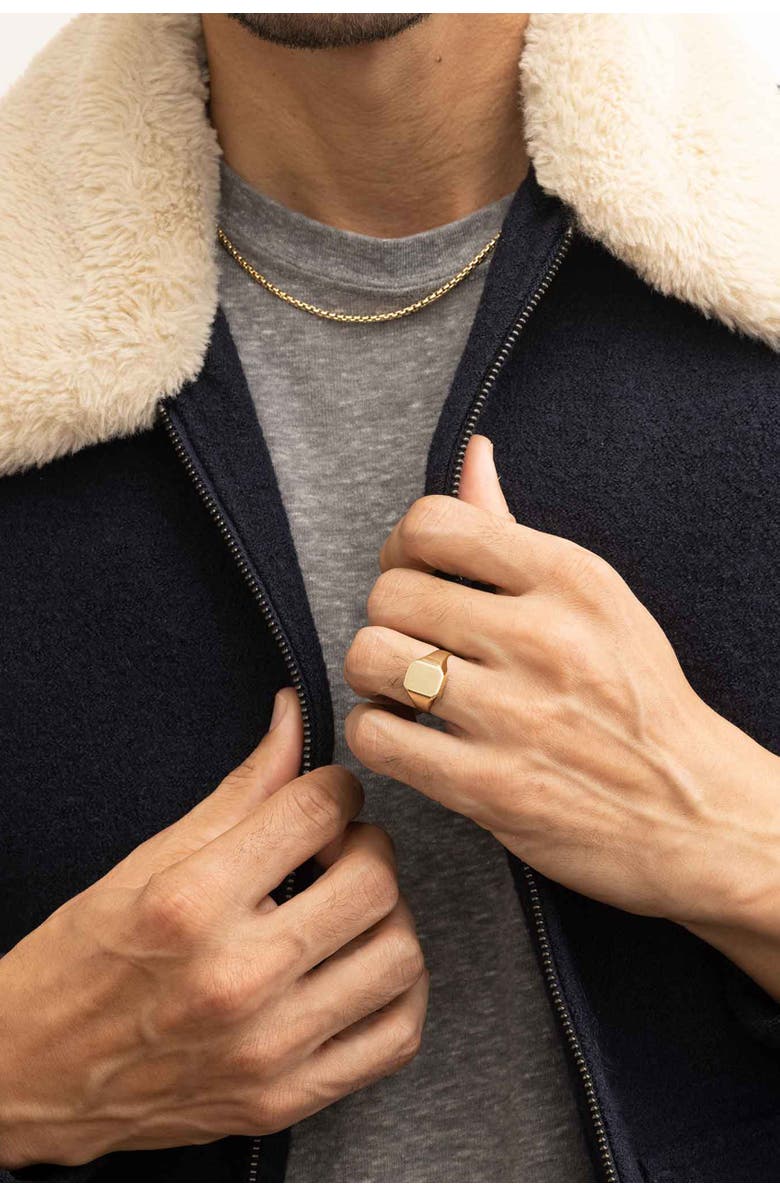 Oradina 14K Gold Duke Signet Bold Ring, Alternate, color, Yellow Gold