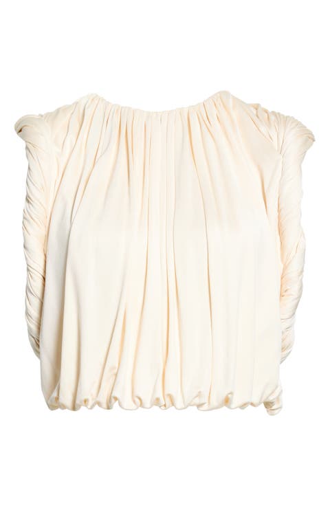 Effie Draped Silk Top