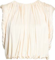 HEIRLOME Effie Draped Silk Top