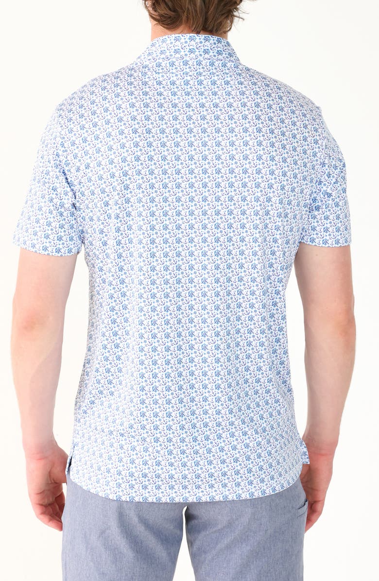 TailorByrd Sailing Performance Polo, Alternate, color, Blue/ White Dove