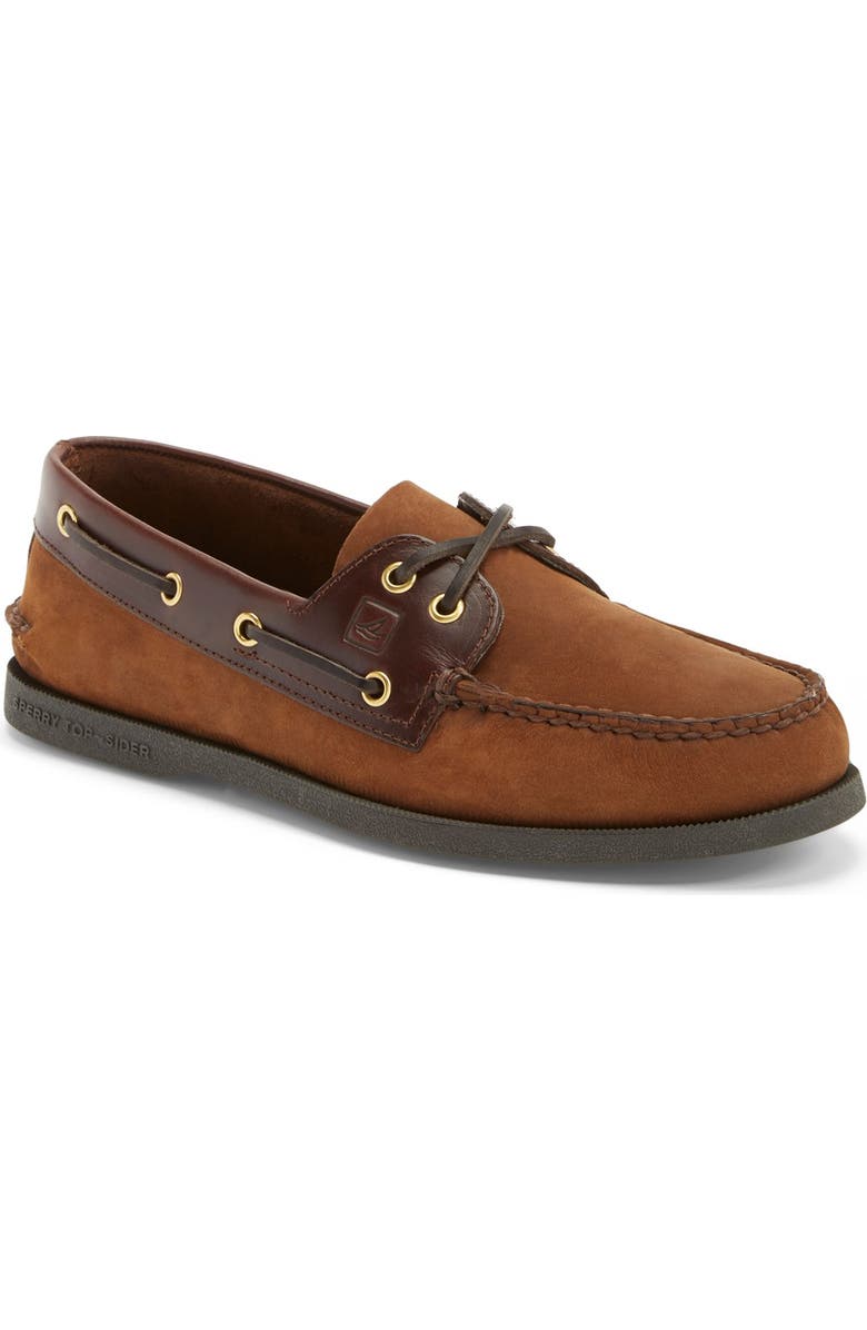 Sperry Authentic Original Boat Shoe, Main, color, Brown/ Brown