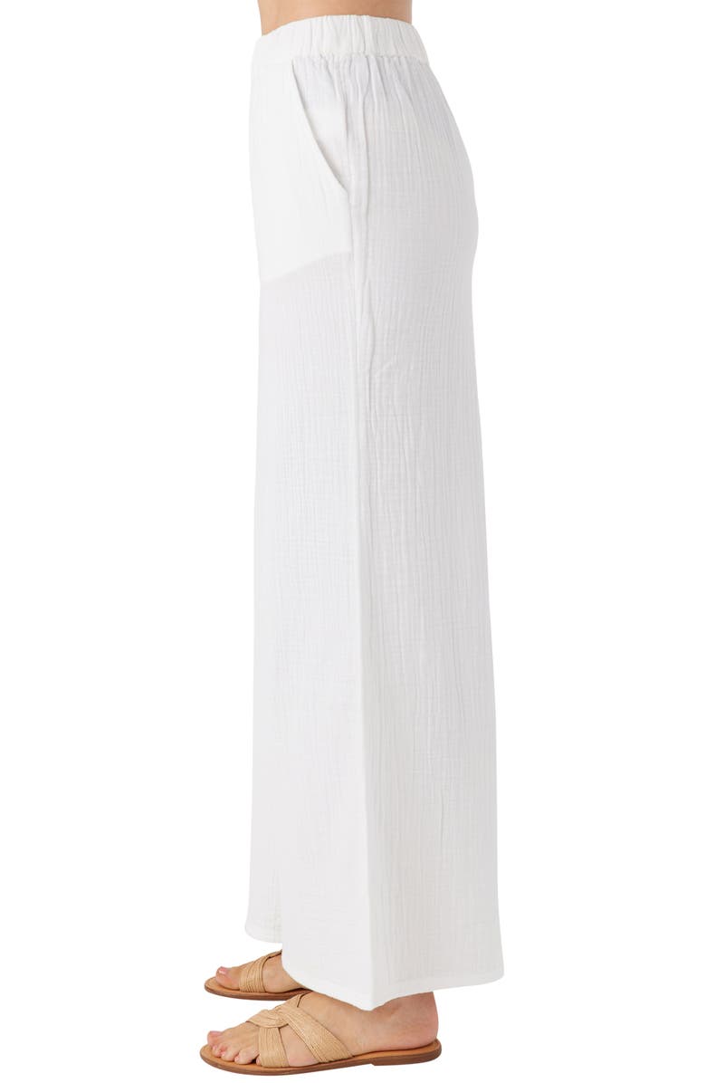 O'Neill Caralee Double Gauze Wide Leg Cover-Up Pants, Alternate, color,