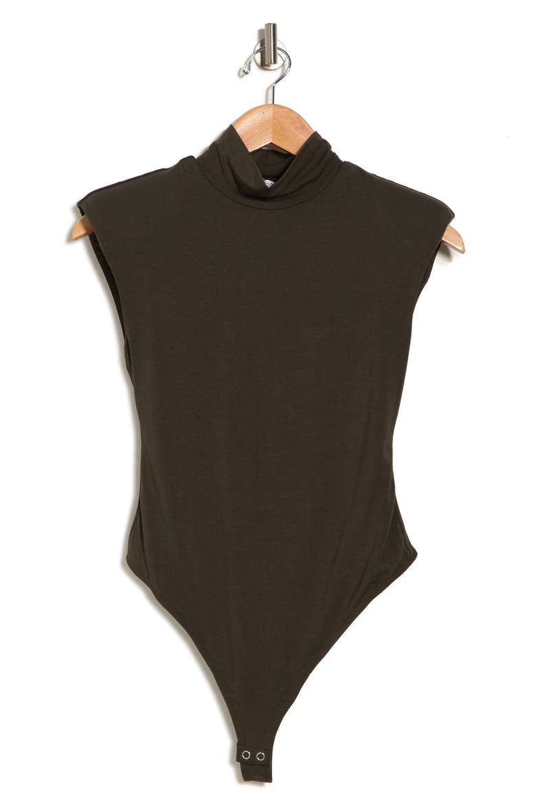 Mock Neck Power Bodysuit, Alternate, color, HUNTER003