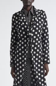 Junya Watanabe Polka Dot Georgette Cutaway Jacket