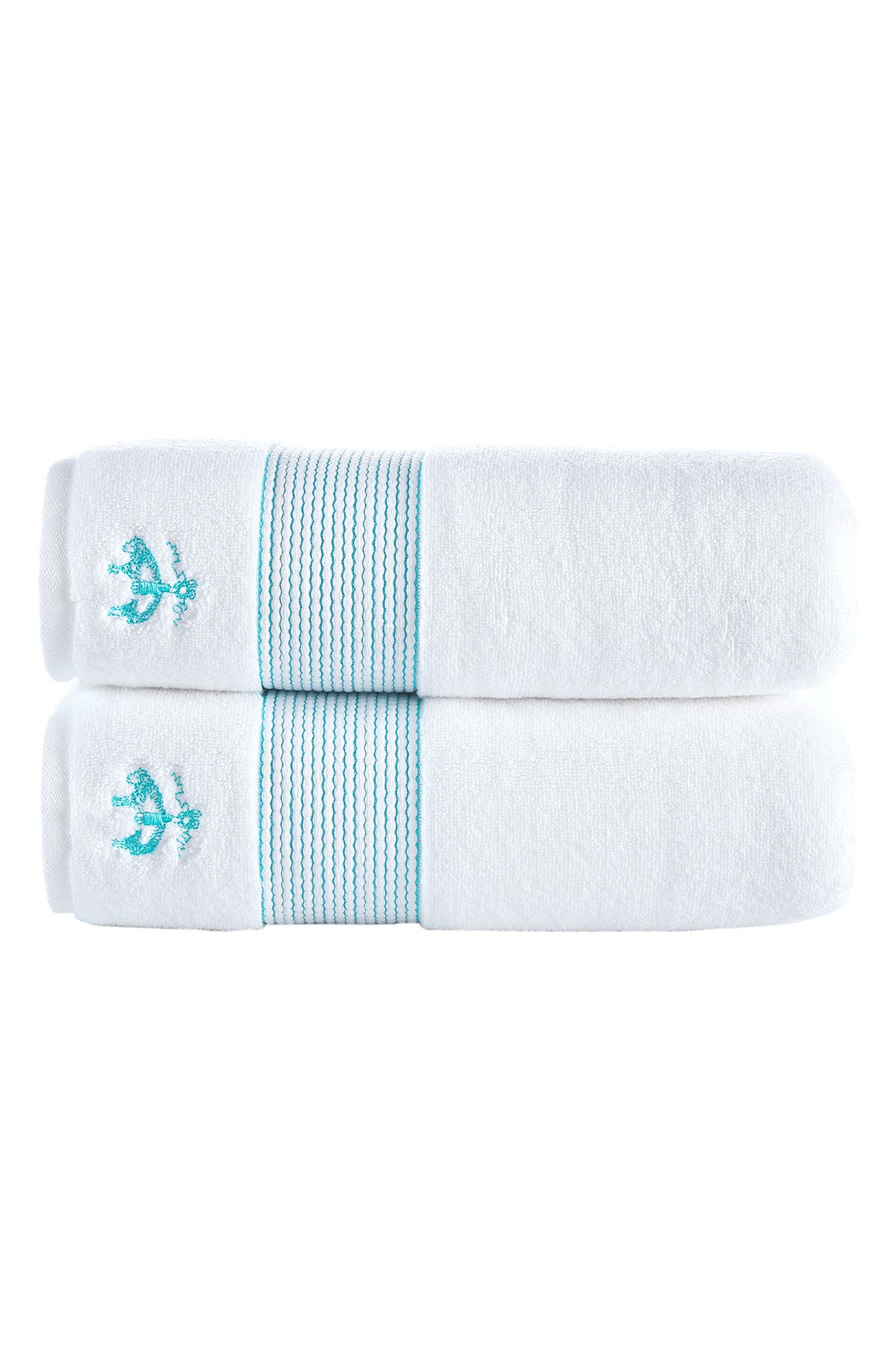 Brooks Brothers 2-Piece Robe Stripe Towel Set
