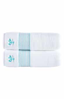 Brooks Brothers 2-Piece Robe Stripe Towel Set