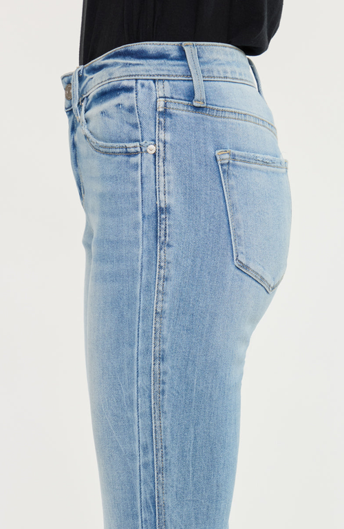 Kancan Azul Mid Rise Flare Jeans In Blue