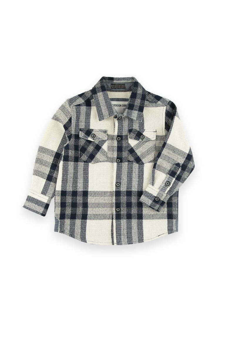 Sovereign Code Redwood Button Down Shirt, Main, color, Cream/ Dylan Plaid