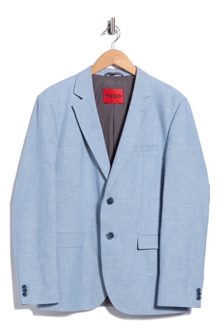 Arti Cotton & Linen Suit Jacket, Main, color, OPEN BLUE