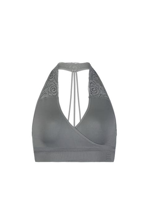 Hug Lace Halter B-Tween T-Strap Sports Bralette