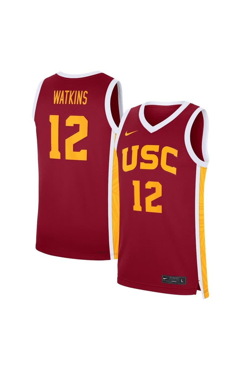 Nike Men's Nike JuJu Watkins Cardinal USC Trojans Road Replica Basketball Jersey, Alternate, color, Cardinal