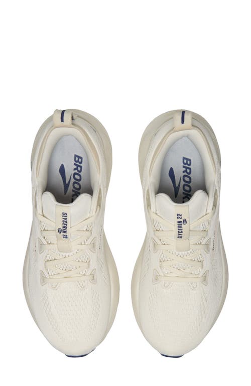 Brooks Glycerin 22 Running Shoe In Bluewash/blue Ribbon
