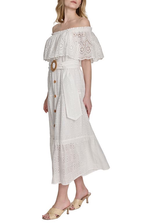 Eliza J Off The Shoulder Midi Dress