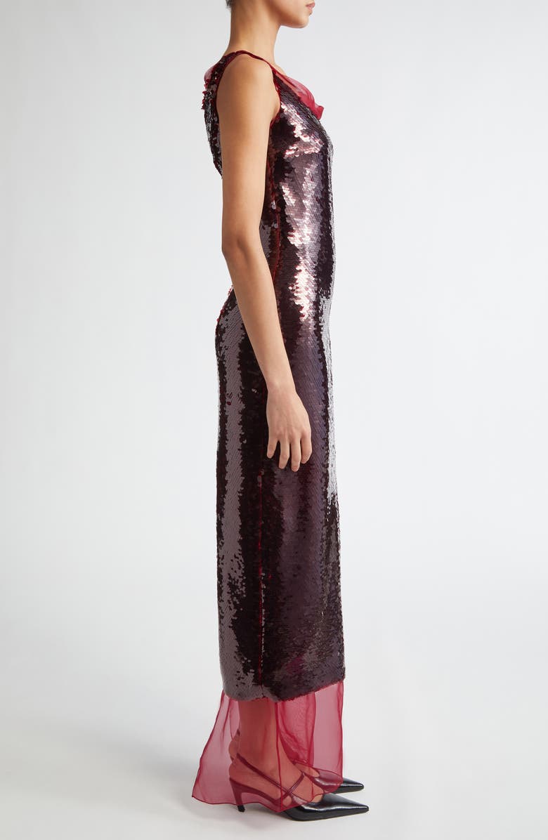 Emilia Wickstead Nehemia Sequin Column Dress, Alternate, color, 
