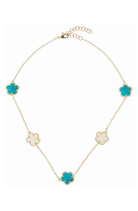 Clover Station Necklace