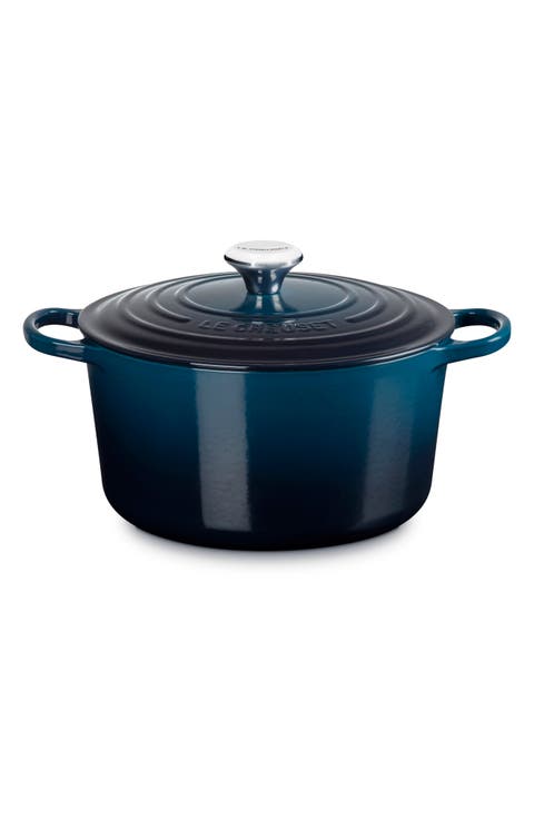 Signature 6.5-Quart Round Enamel Cast Iron Dutch Oven