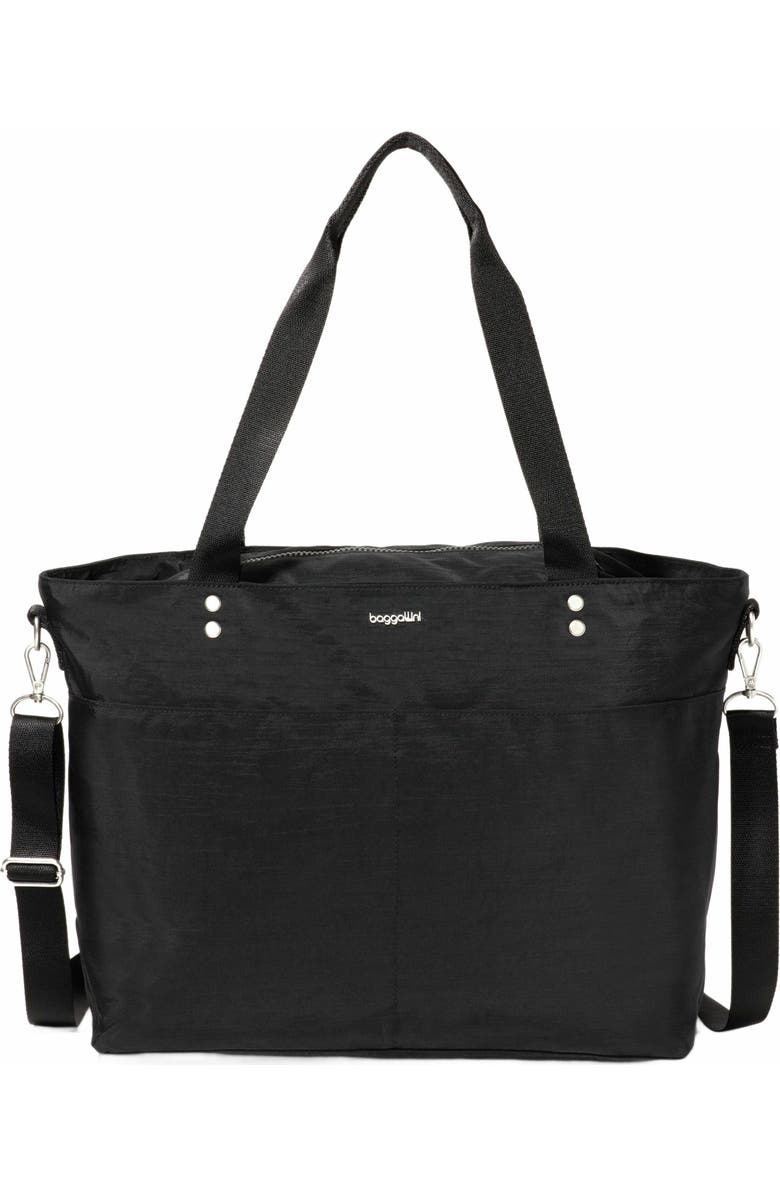 BAGGALLINI Carryall Laptop Tote Bag, Main, color, Black