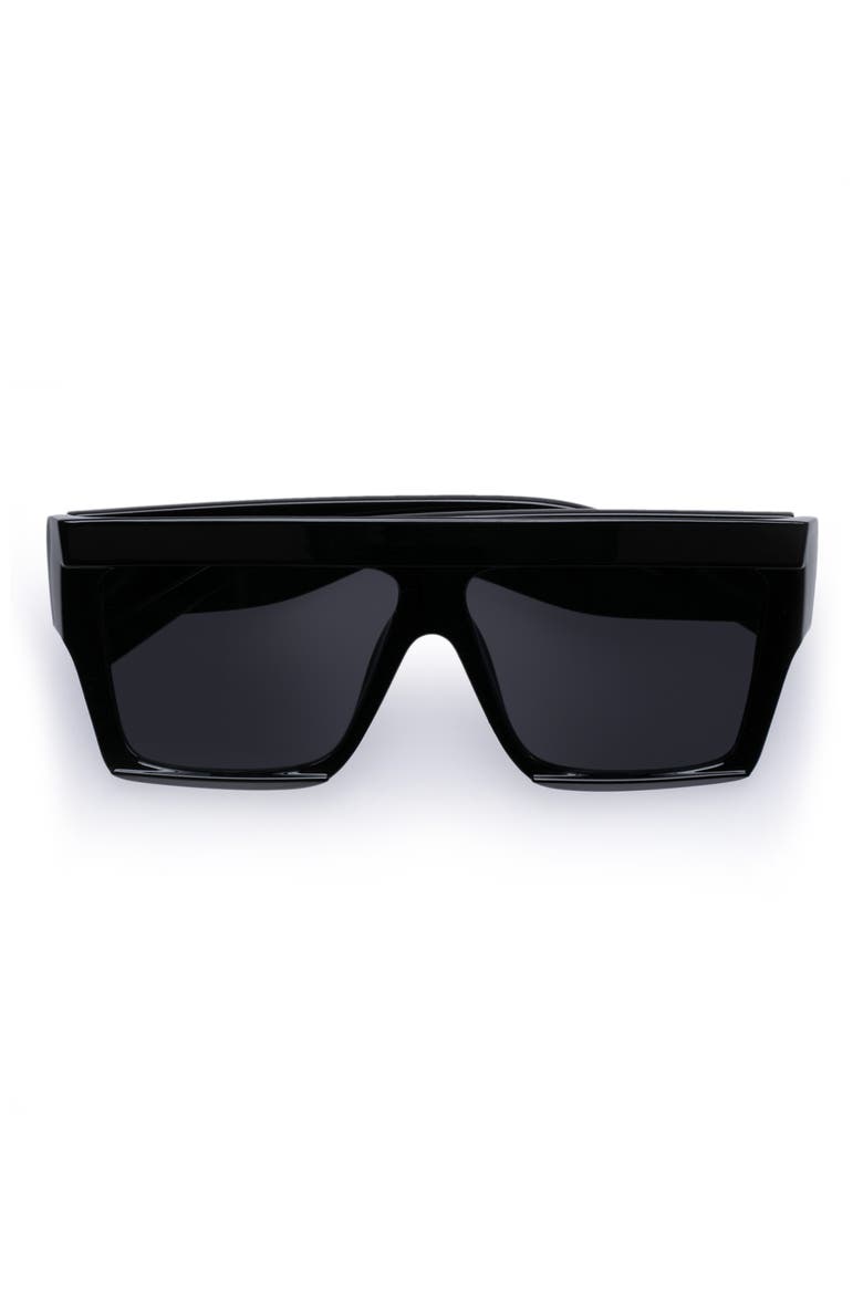 Antares 59mm D-Frame Sunglasses, Alternate, color, BLACK