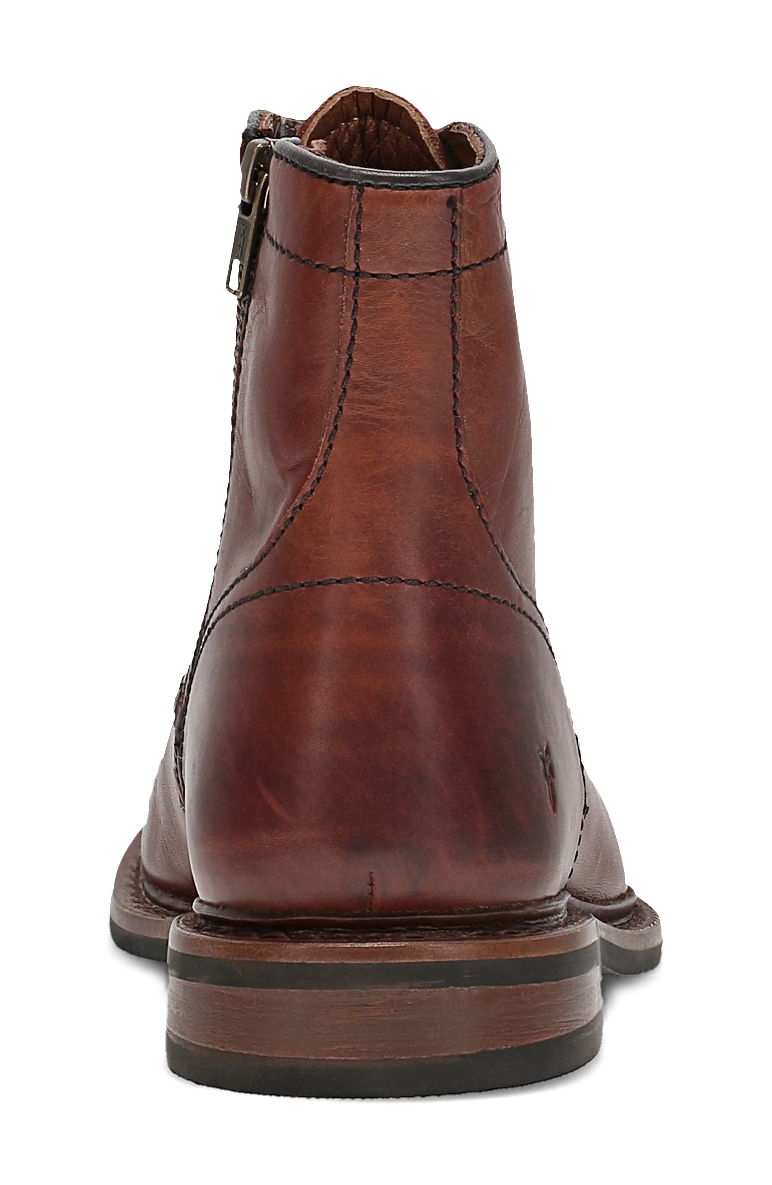 Frye Paul Lace-Up Boot, Alternate, color, Brown