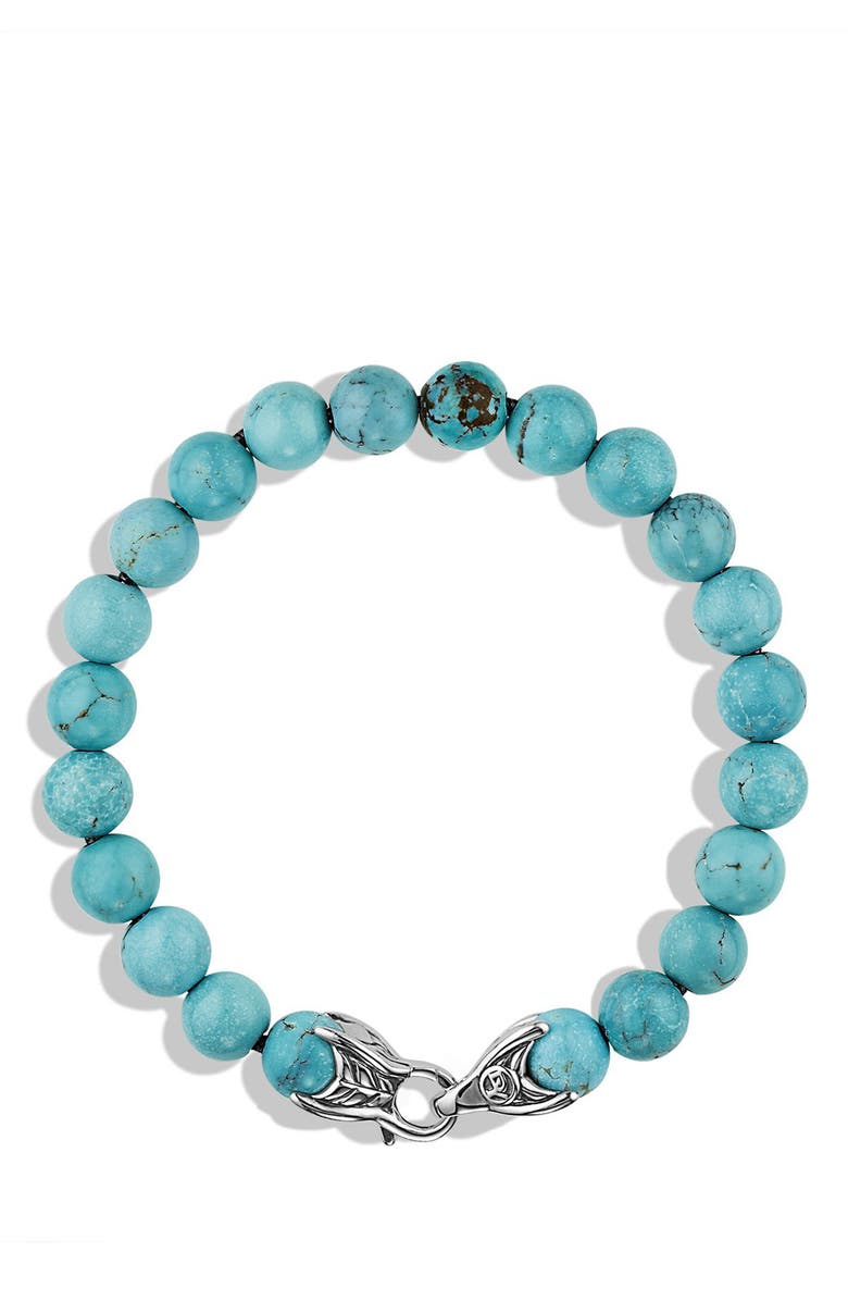 David Yurman Spiritual Beads Turquoise Bracelet, Main, color, 