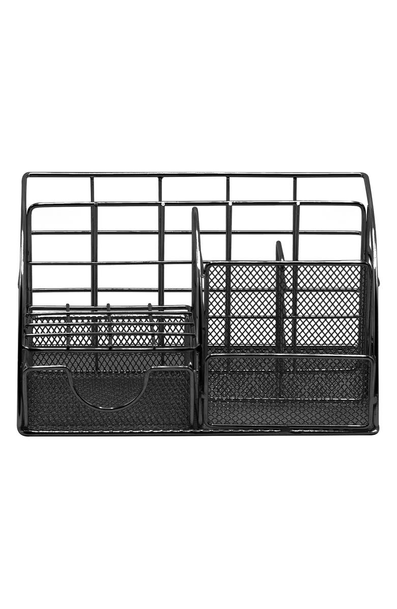 SORBUS All-in-One Stylish Desk Organizer - Black, Main, color,