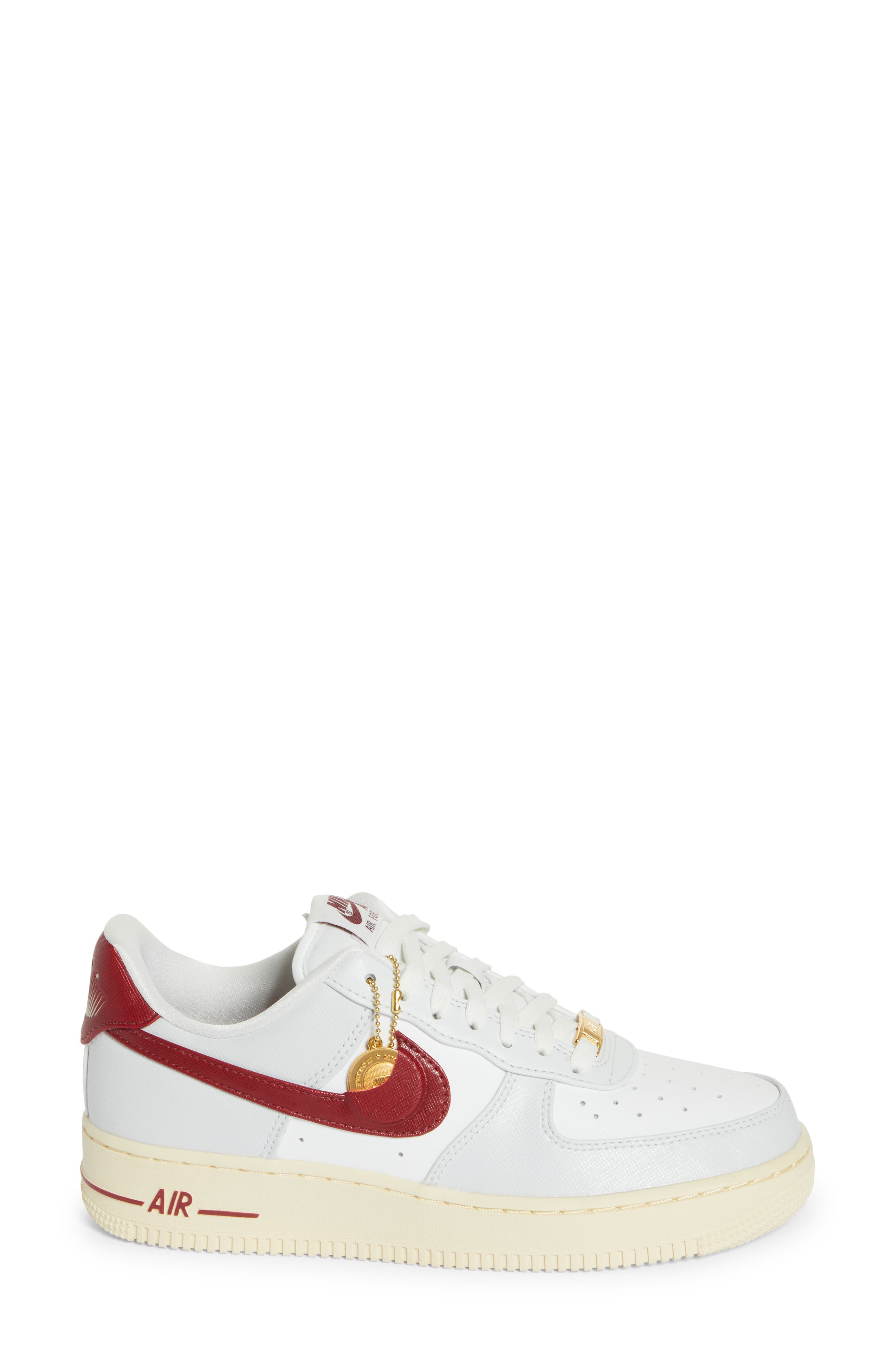 Nike Air Force 1 '07 SE 'Sisterhood Team Red' Sneaker, Alternate, color, 