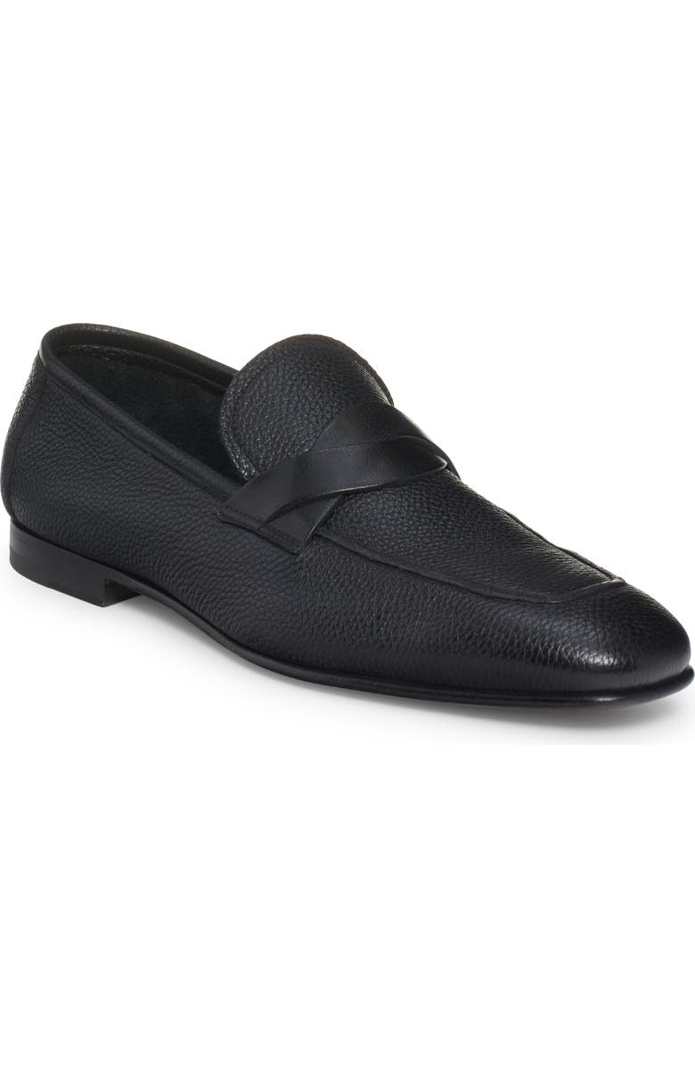 TOM FORD Large Grain Leather Loafer, Main, color,