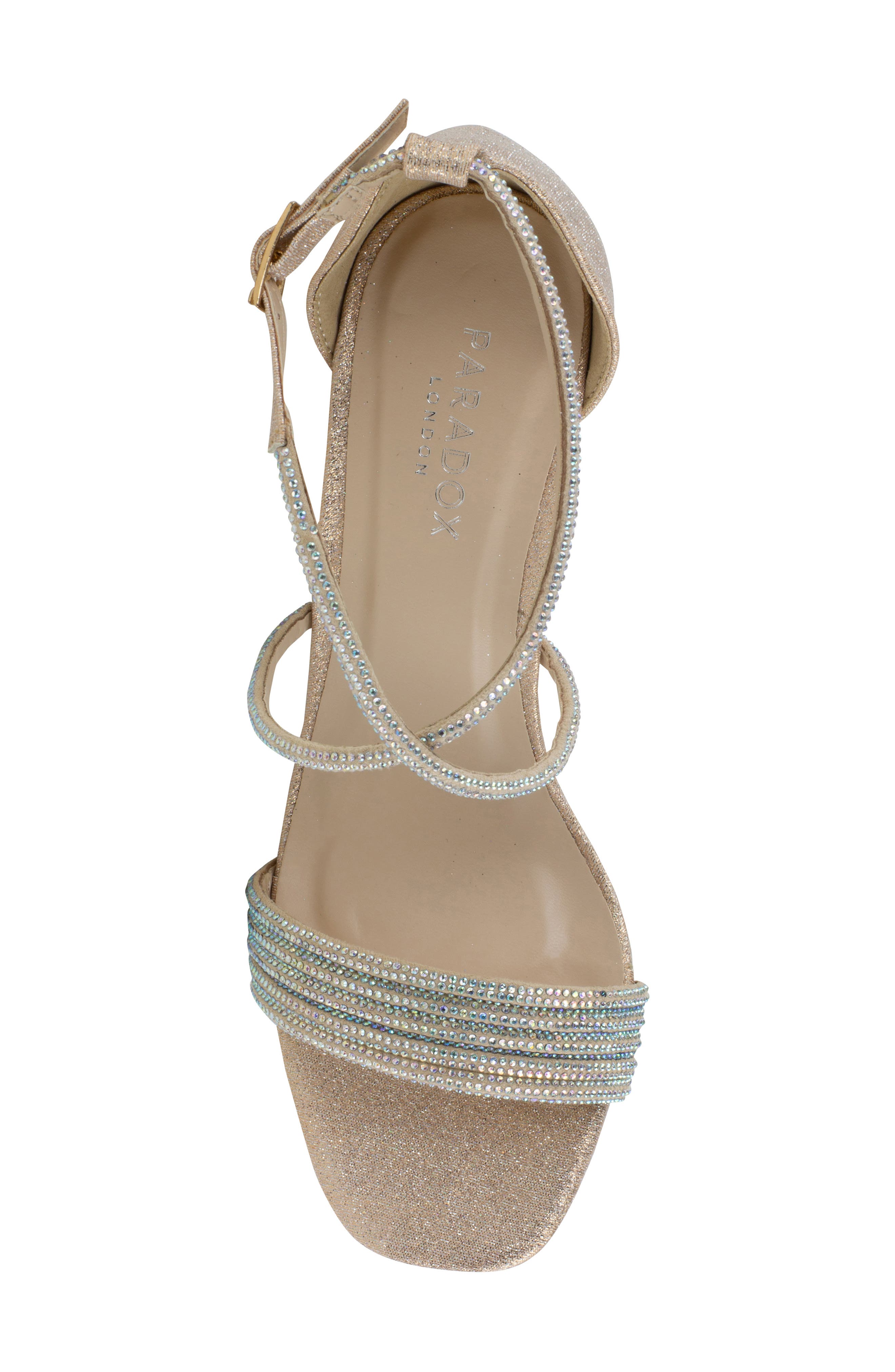 Mackenzie Embellished Sandal, Alternate, color, CHAMPAGNE
