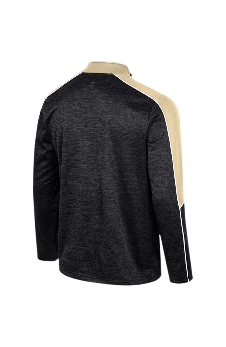 COLOSSEUM Men's Colosseum Black Vanderbilt Commodores Marled Half-Zip Jacket, Alternate, color, 