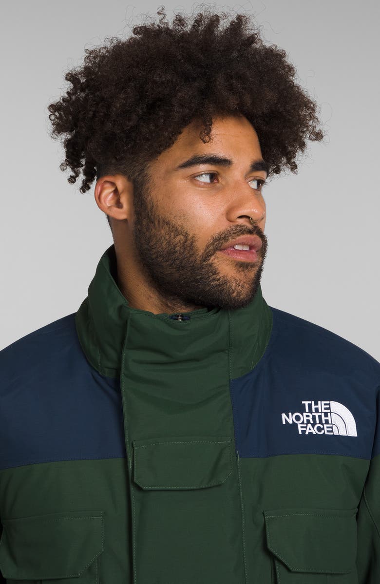The North Face Coldworks Water Repellent Hooded Parka, Alternate, color, Pine Needle/ Summit Navy