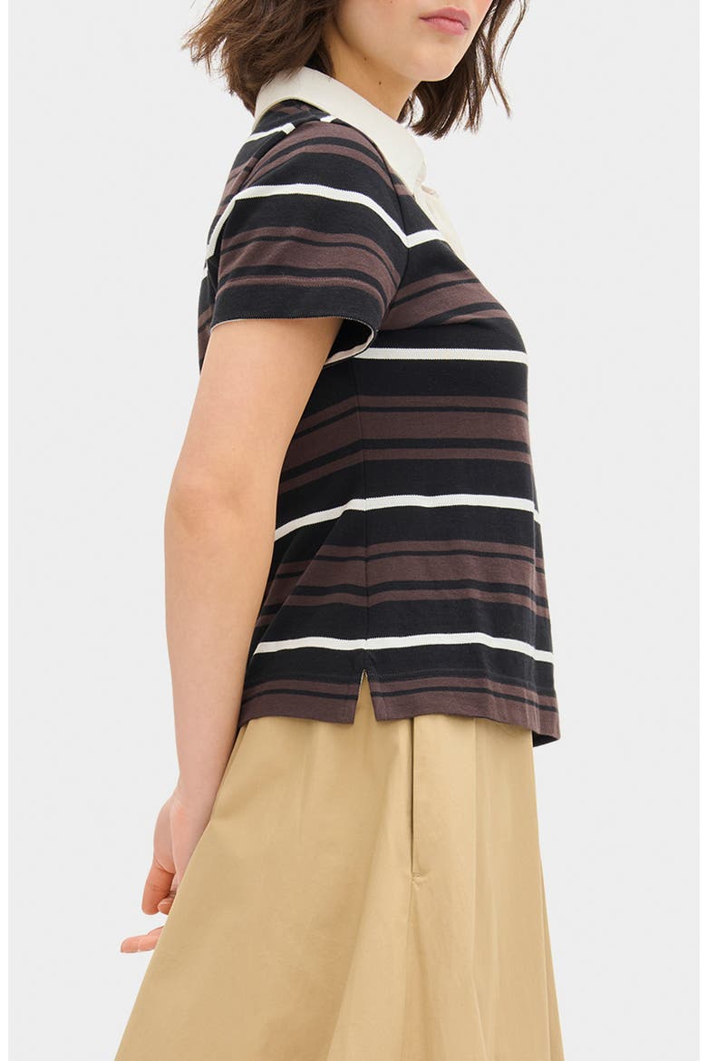 Maiden Stripe Organic Cotton Polo, Alternate, color, STRIPE
