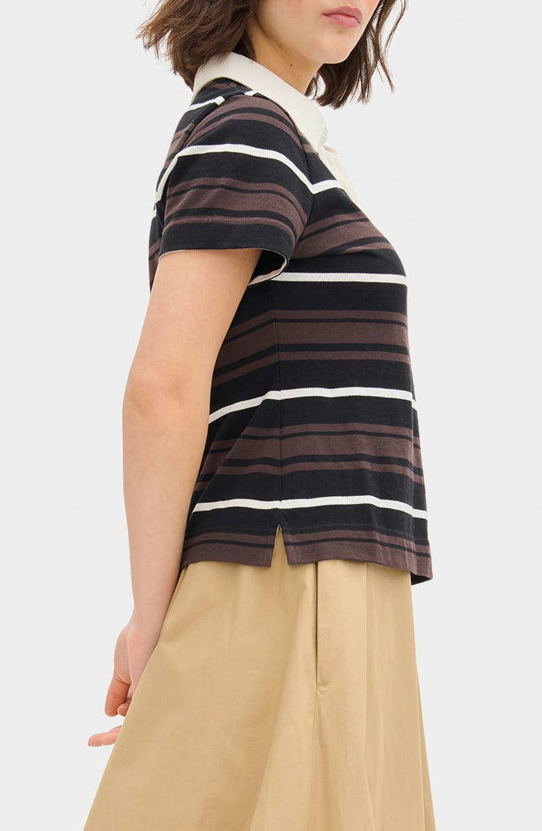 ALIGNE Maiden Stripe Organic Cotton Polo, Alternate, color, Stripe