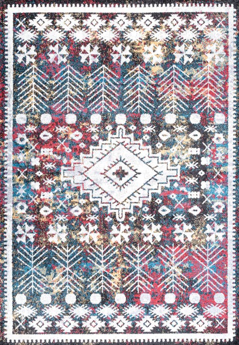 Dhiya Distressed Kilim Area Rug