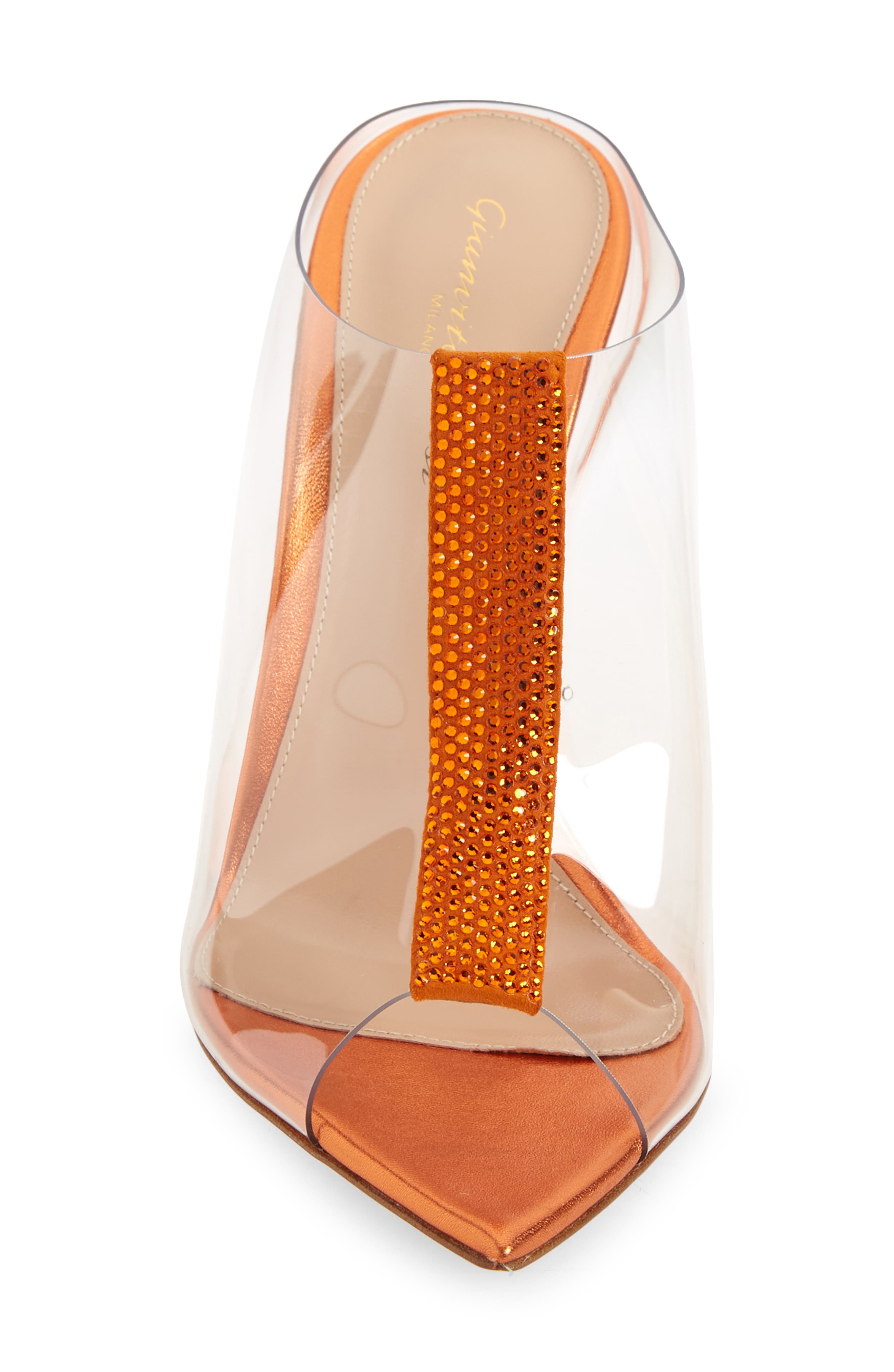 Gianvito Rossi Trapst Transparent Pointed Toe Mule, Alternate, color, 