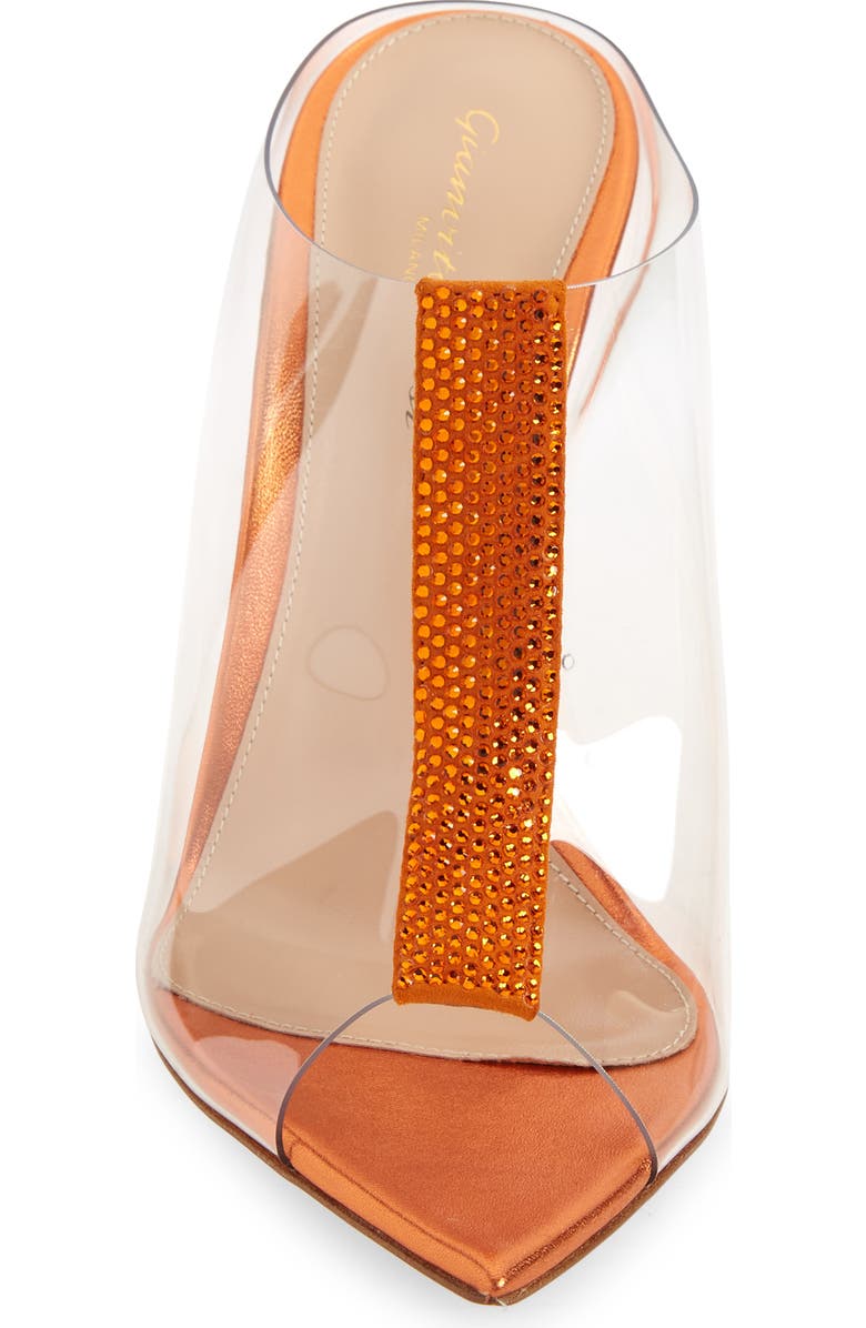 Gianvito Rossi Trapst Transparent Pointed Toe Mule, Alternate, color,