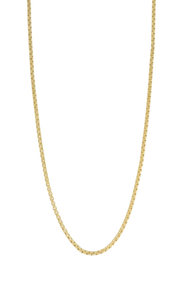 Bony Levy Men's Box Chain Necklace, Main, color, 