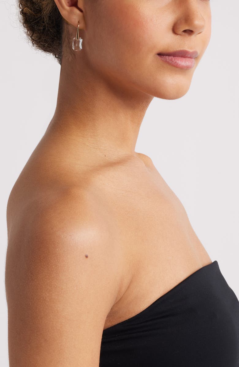 Nordstrom Floating Octagon Crystal Drop Earrings, Alternate, color,