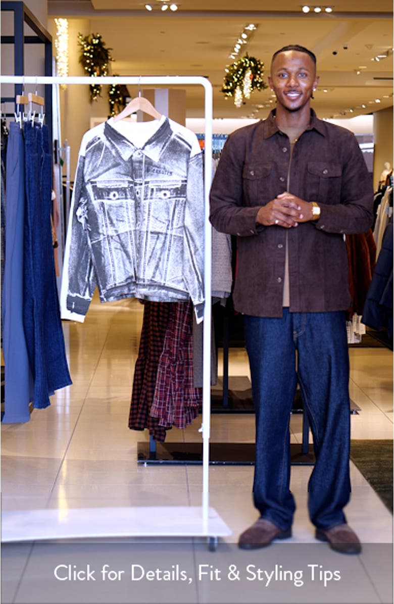 Trucker Trompe l
Oeil Print Heavyweight Long Sleeve Graphic T-Shirt, sales video thumbnail