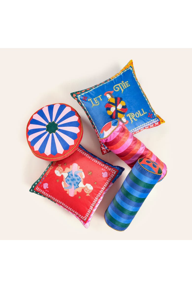 Hansi Digital Printed Round Home Accent, Alternate, color, Multicolor
