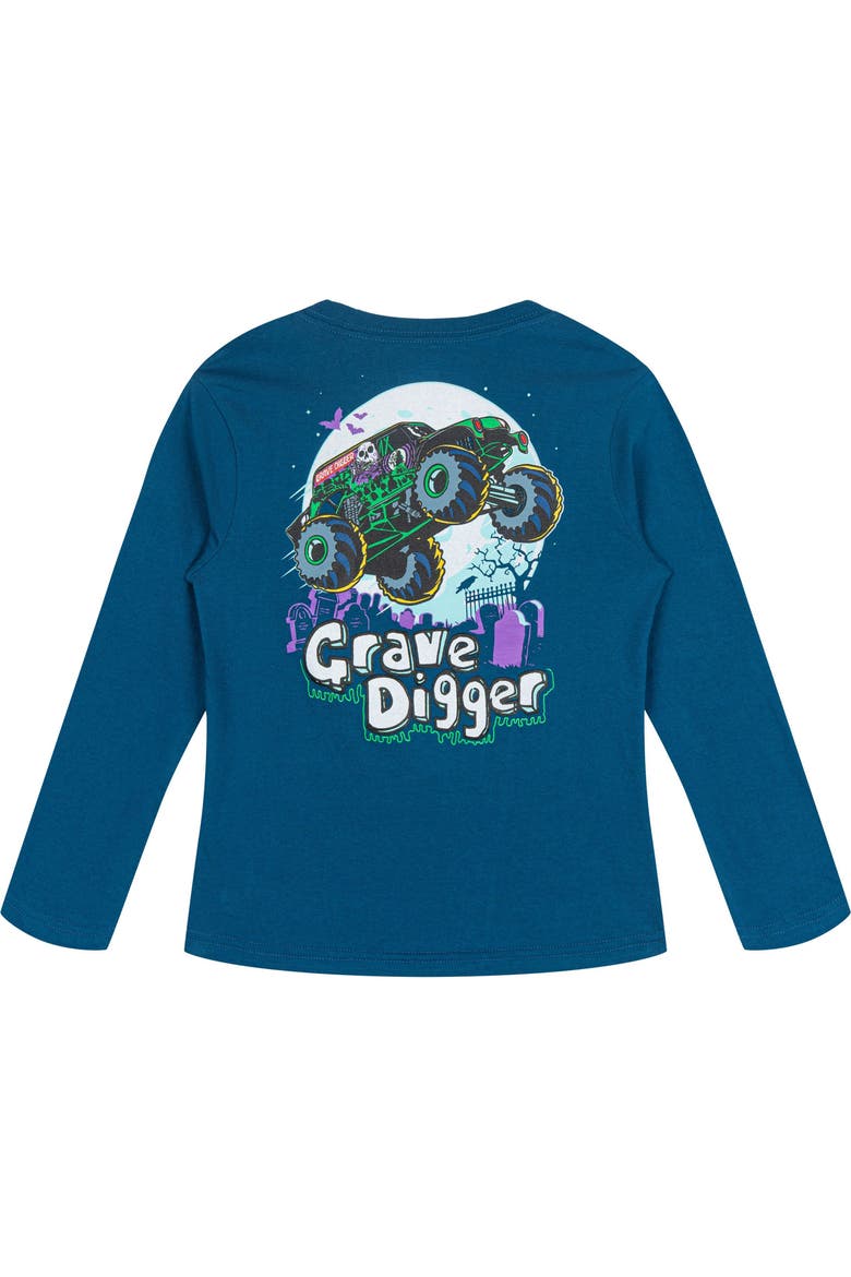 2-Pack Long Sleeve T-Shirt, Alternate, color, Sage Blue Grave Digger