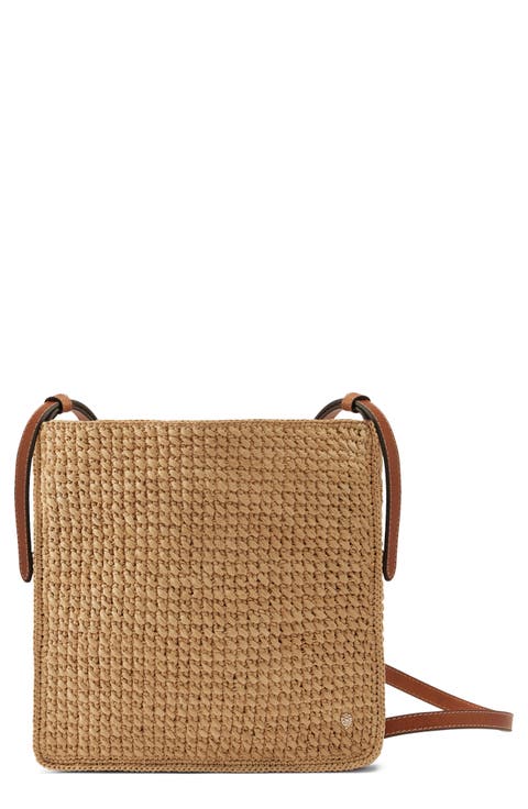 Raffia Crossbody Bag